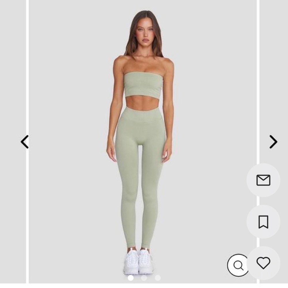 CSB Isabelle Mathers bandaeu and leggings pistachio Medium